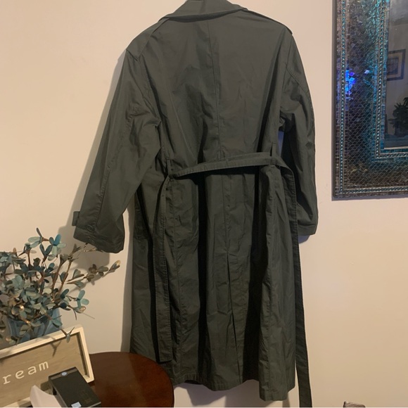UNIQLO U Oversized Single Breasted Green Coat XL Men’s - Picture 11 of 15